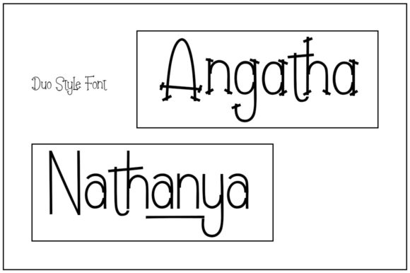 Angatha & Nathanya: A Quirky Display Font for Unique Designs