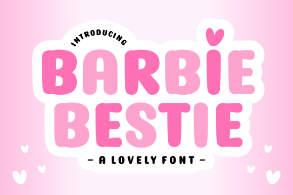 Barbie Bestie: A Sweet, Modern Font for Your Creative Projects