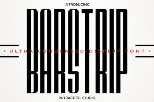 Barstrip: A Modern Display Typeface for Bold Designs