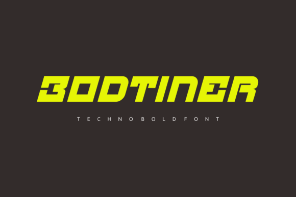 Bodtiner: A Modern Display Font for Creative Projects