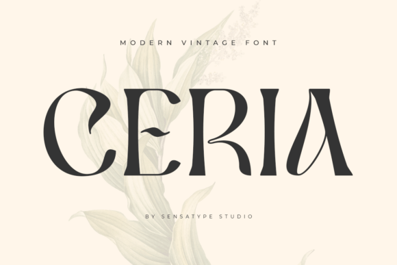 Ceria: A Stylish Display Font for Modern Elegance