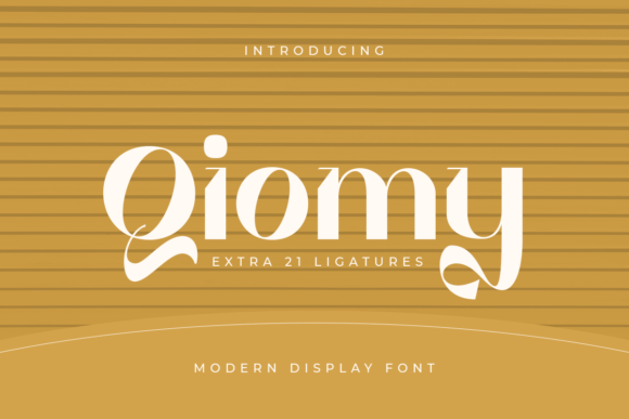 Discover Qiomy: A Modern Display Font for Creative Projects