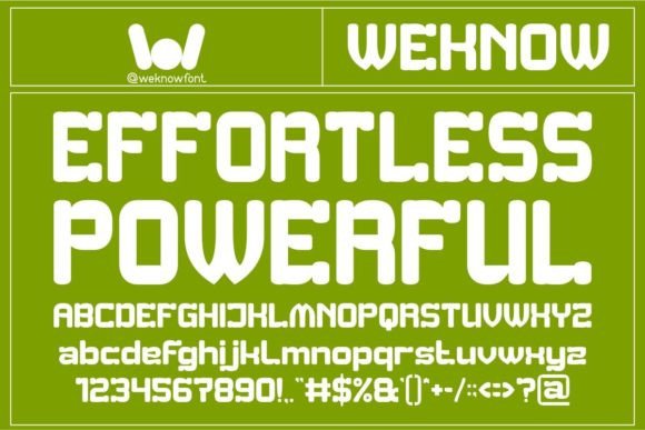 Effortless Powerful: Bold Display Font for Modern Designs