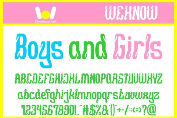 Explore the Boys and Girls Font for Modern Design