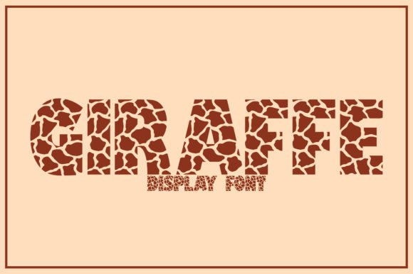 Giraffe: The Fun and Cute Display Font for Creative Projects
