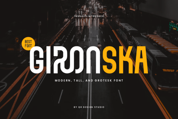Gironska: A Cool and Bold Display Font for Modern Design