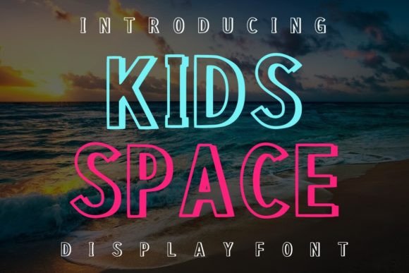 Kids Space: The Playful Display Font for Creative Projects