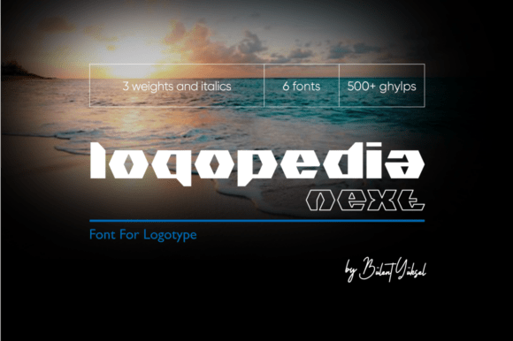 Logopedia Next: A Geometric Display Font for Bold Ideas
