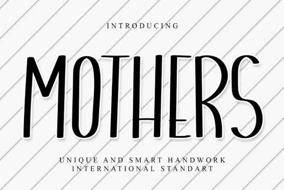 Mothers: A Simple, Neat Display Font for Creative Projects