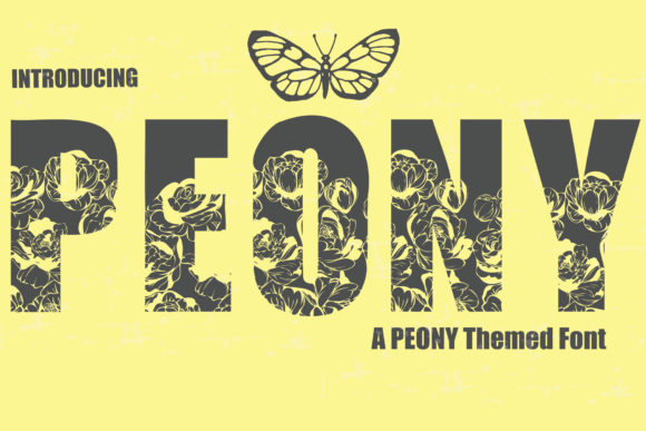 Peony: A Bold Display Font for Modern Creators