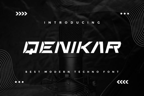 Qenikar: A Modern Display Font for Creative Projects