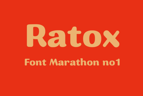 Ratox: A Bold Display Font for Confident Designs