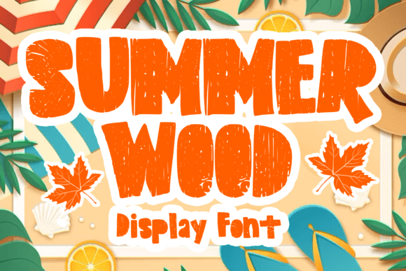 Summer Wood: Bold Display Font with Rustic Charm