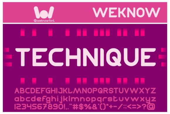 Technique: A Fun and Cool Display Font for Creative Projects