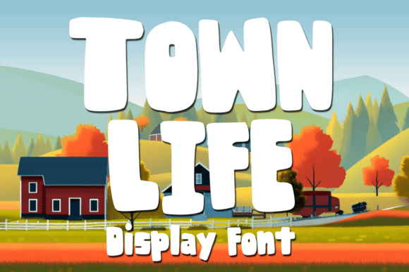 Town Life: A Fun and Playful Display Typeface